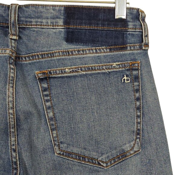 Rag & Bone Dre Low Rise Slim Boyfriend Women Jeans 28 light blue distressed - Picture 6 of 16